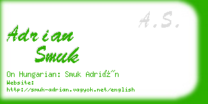 adrian smuk business card